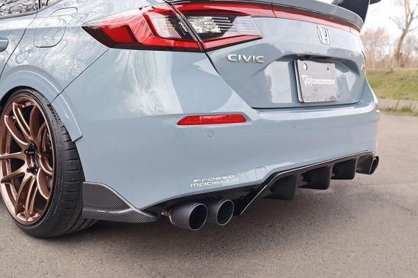 Garage Vary | Rear Side Diffusers - Twill Weave Carbon Fiber for Honda Civic FL1 / FL4