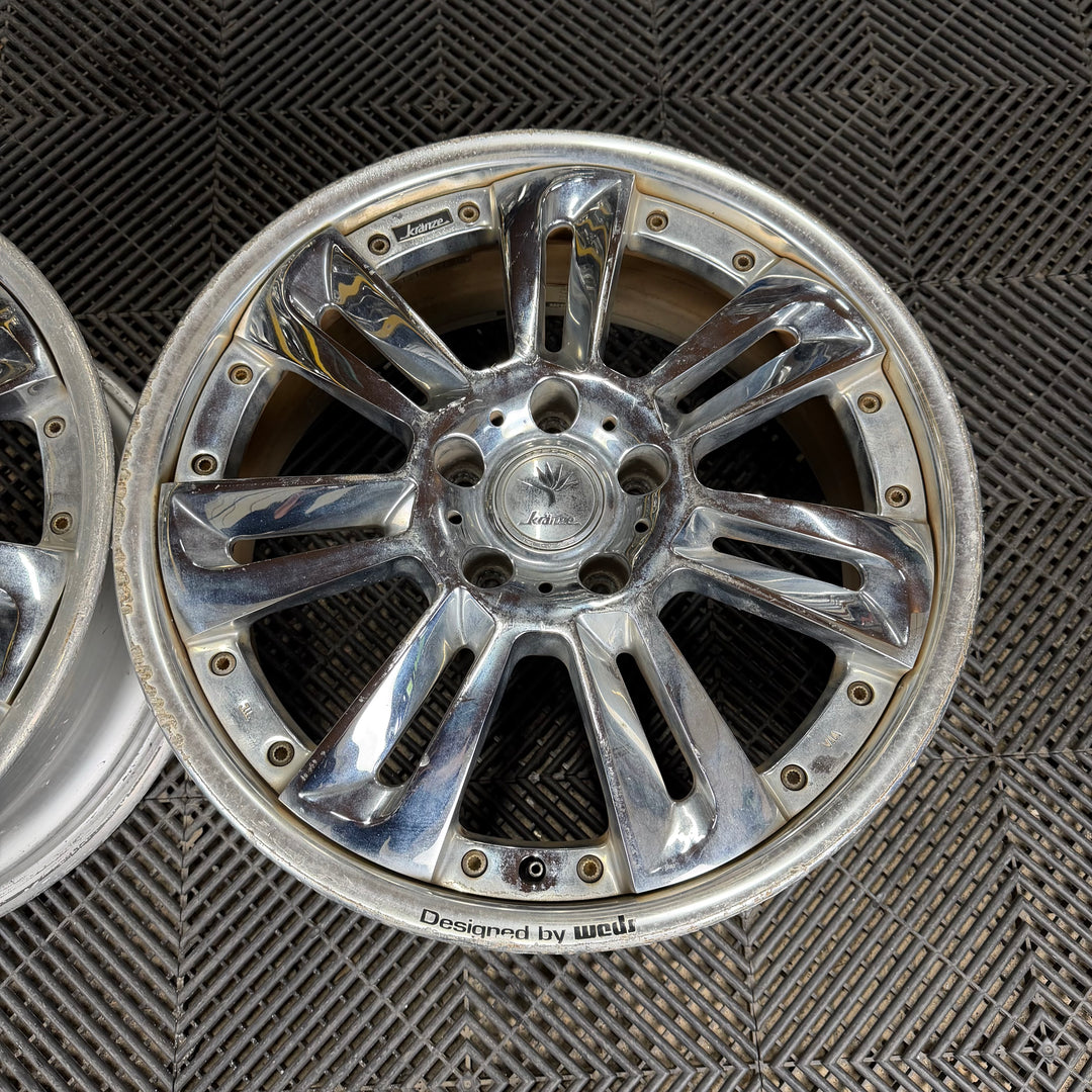 Weds Kranze Glossa PAIR (2) | 5x114.3 | 18x7.5+45