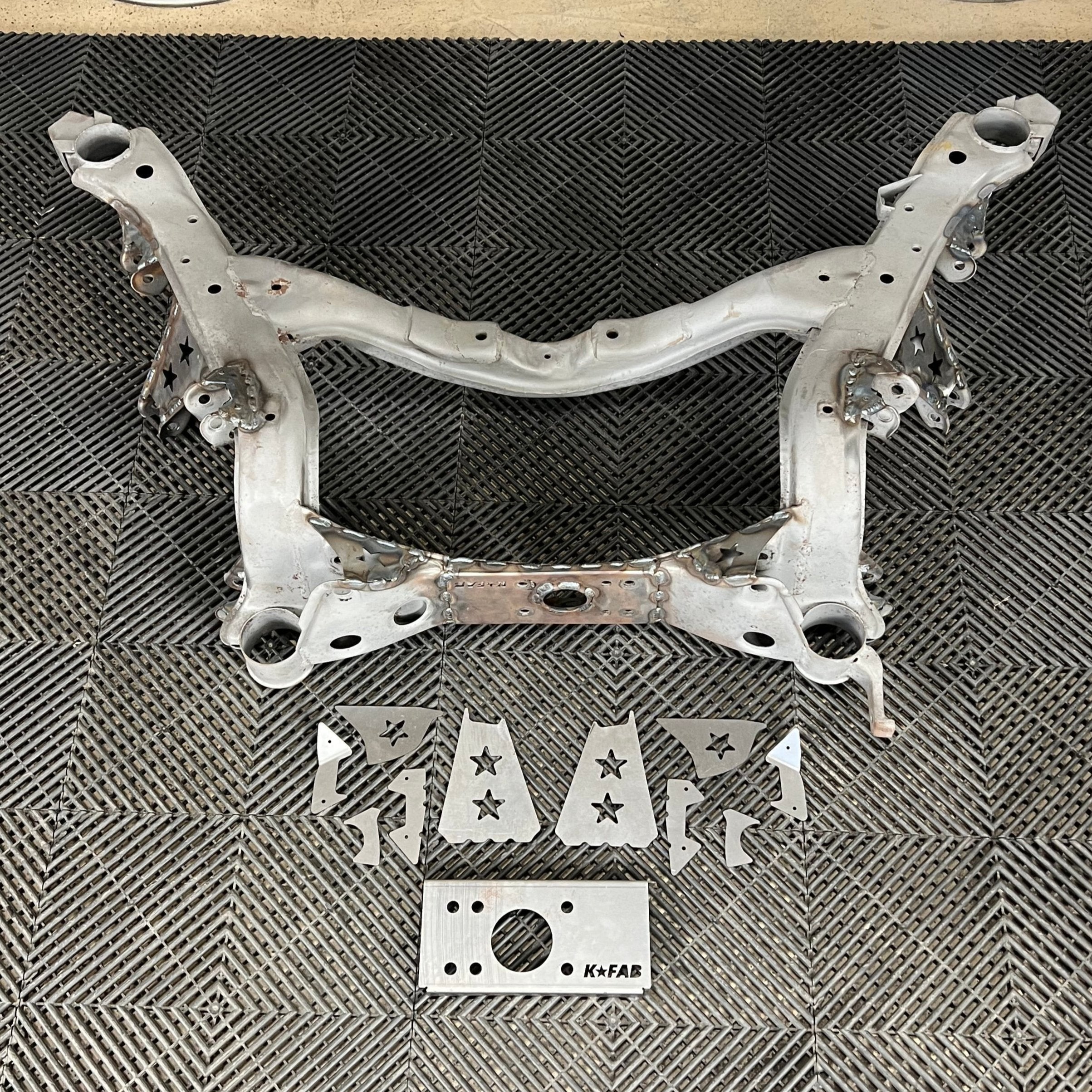 K FAB Weld In Subframe Reinforcement Kit For Nissan 240sx S13 R32