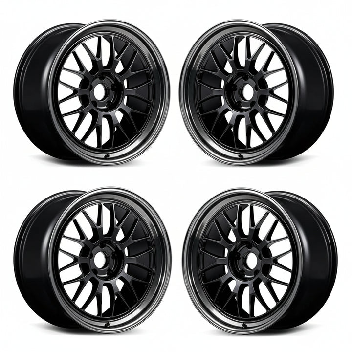 Rays | Volk 21A spec-PW Pressed Double Black | 5X114.3| 18x9.5 +0 (Set)