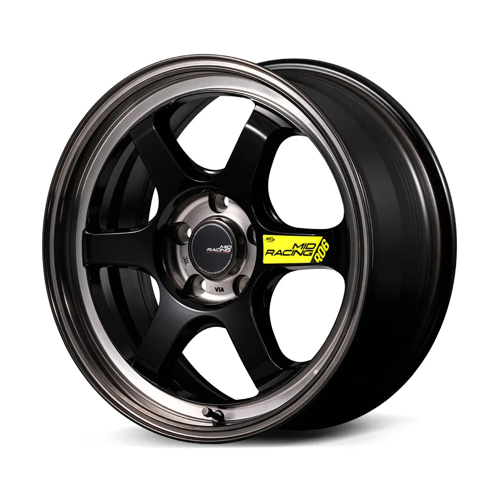 Rays | MID RACING R06 Black Clear Polish | 5X100 | 18X8.5 +45