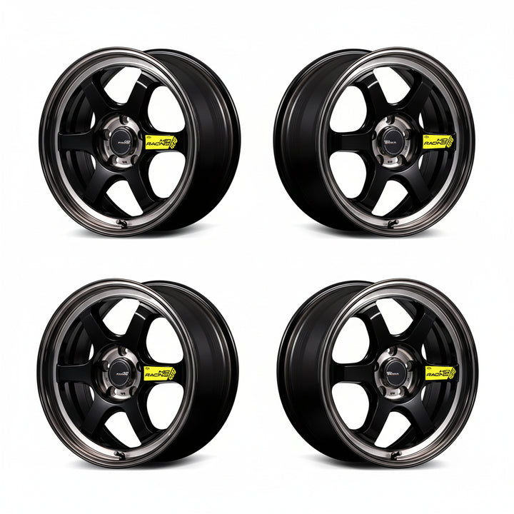 Rays | MID RACING R06 Black Clear Polish | 4X100 | 16X7.0 +35 (Set)