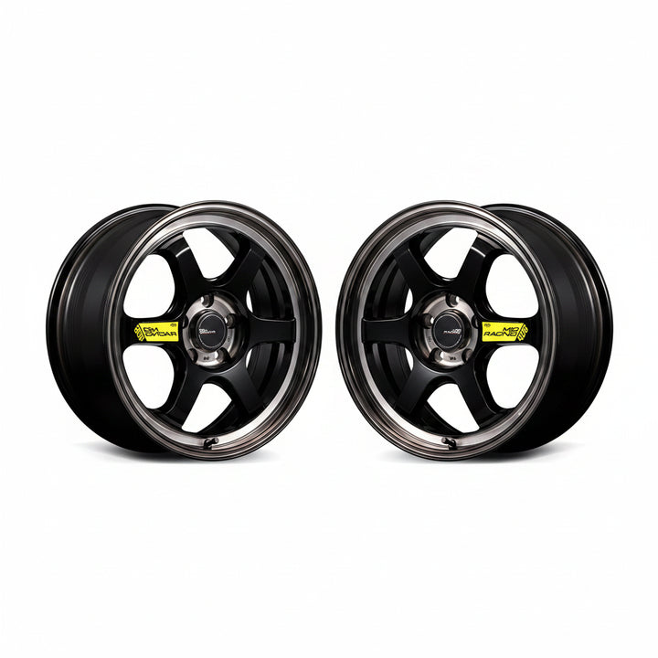 Rays | MID RACING R06 Black Clear Polish | 5X120 | 18X9.5 +60 (Pair)