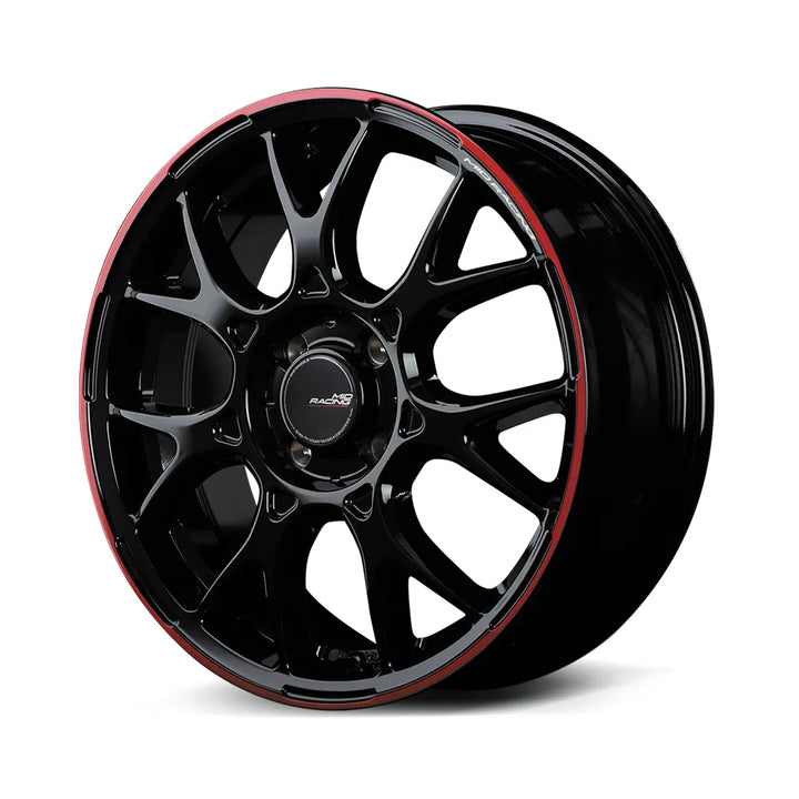 Rays | MID RACING R27 Black / Rim Red Line | 4X100 | 16X5.0 +45