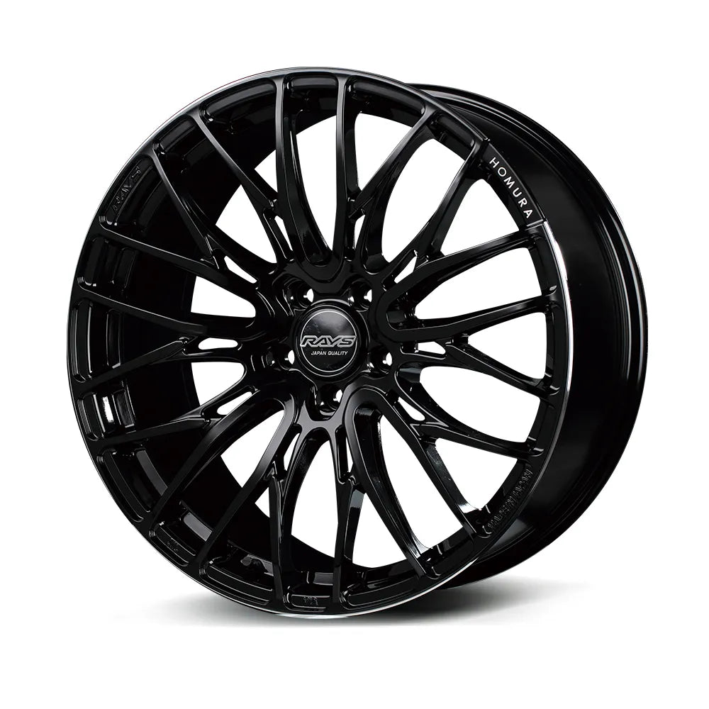 Rays | HOMURA 2X10BD Black/Rim Edge DMC | 5X114.3 | 20X8.5 +45
