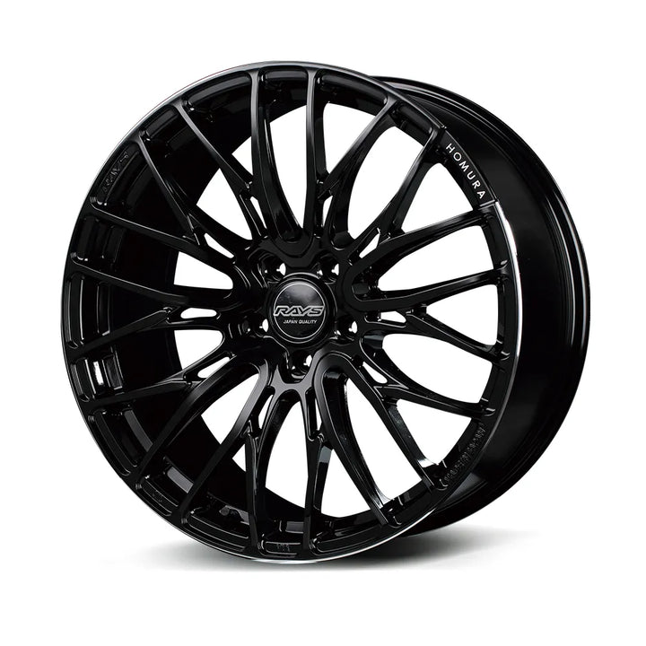 Rays | HOMURA 2X10BD Black/Rim Edge DMC | 5X114.3 | 18X7.5 +50 (Set)