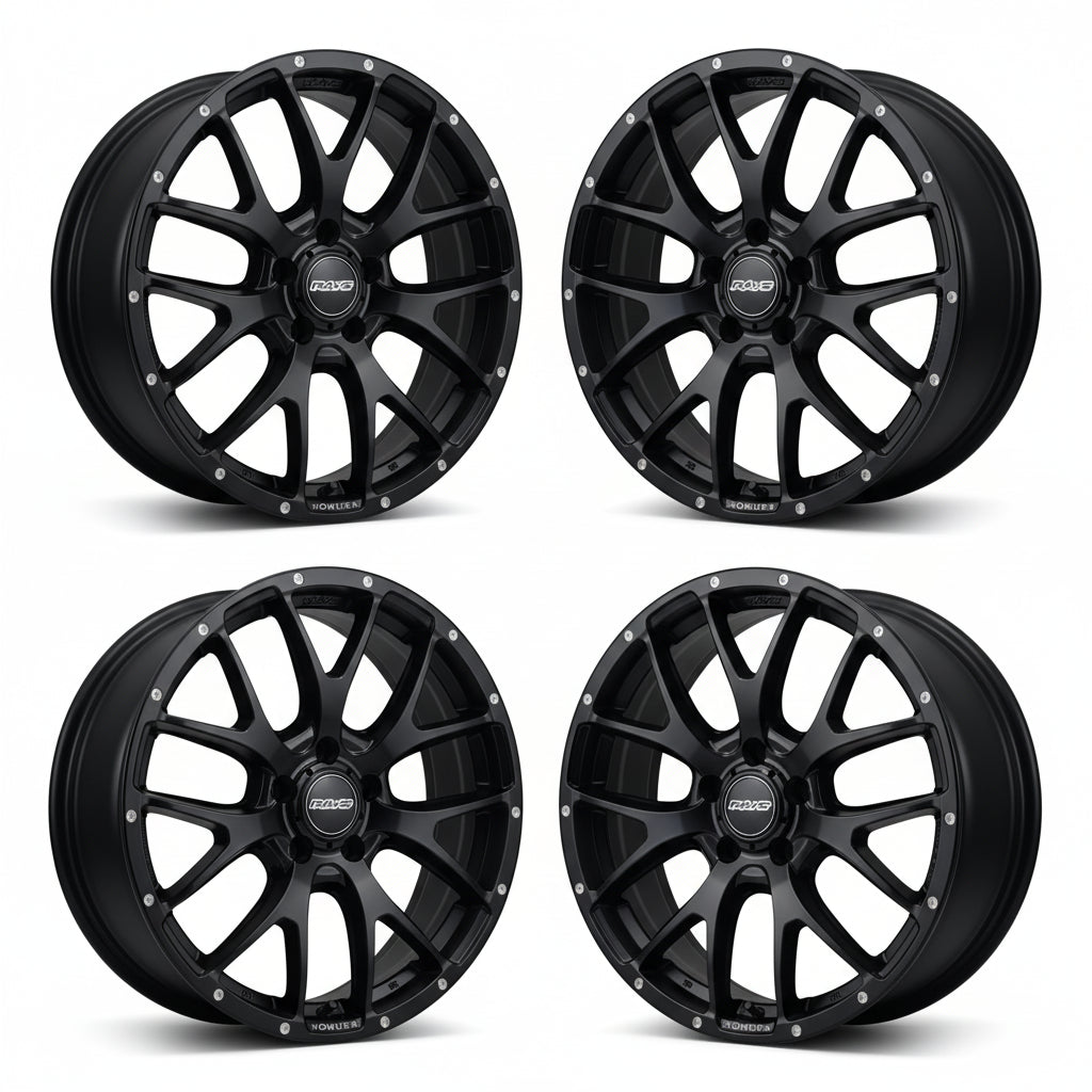 Rays | HOMURA 2X7FA Semigloss Black | 5X114.3 | 18X7.5 +38 (Set)