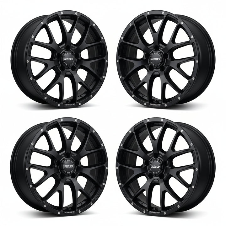 Rays | HOMURA 2X7FA Semigloss Black | 5X114.3 | 18X7.5 +38 (Set)