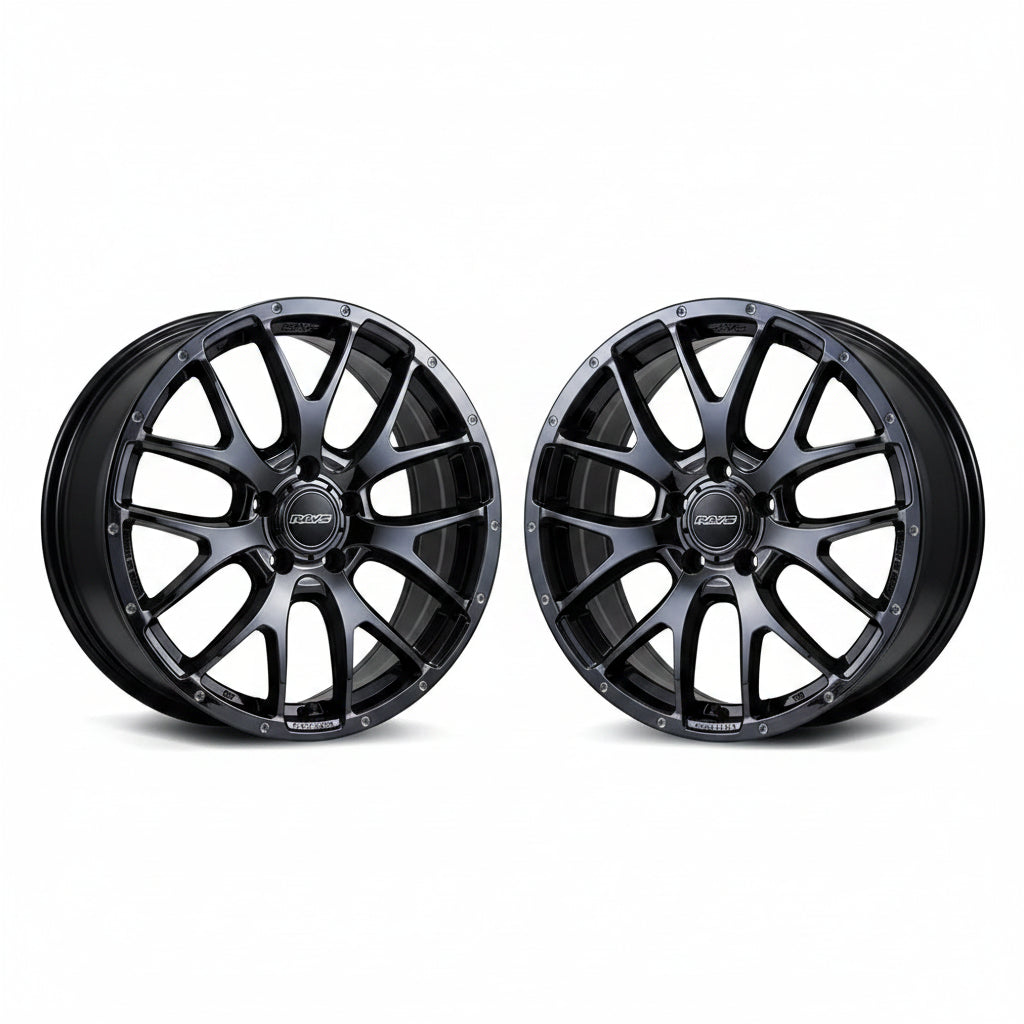 Rays | HOMURA 2X7FA Black Chrome Coating | 5X114.3 | 18X7.5 +45 (Pair)
