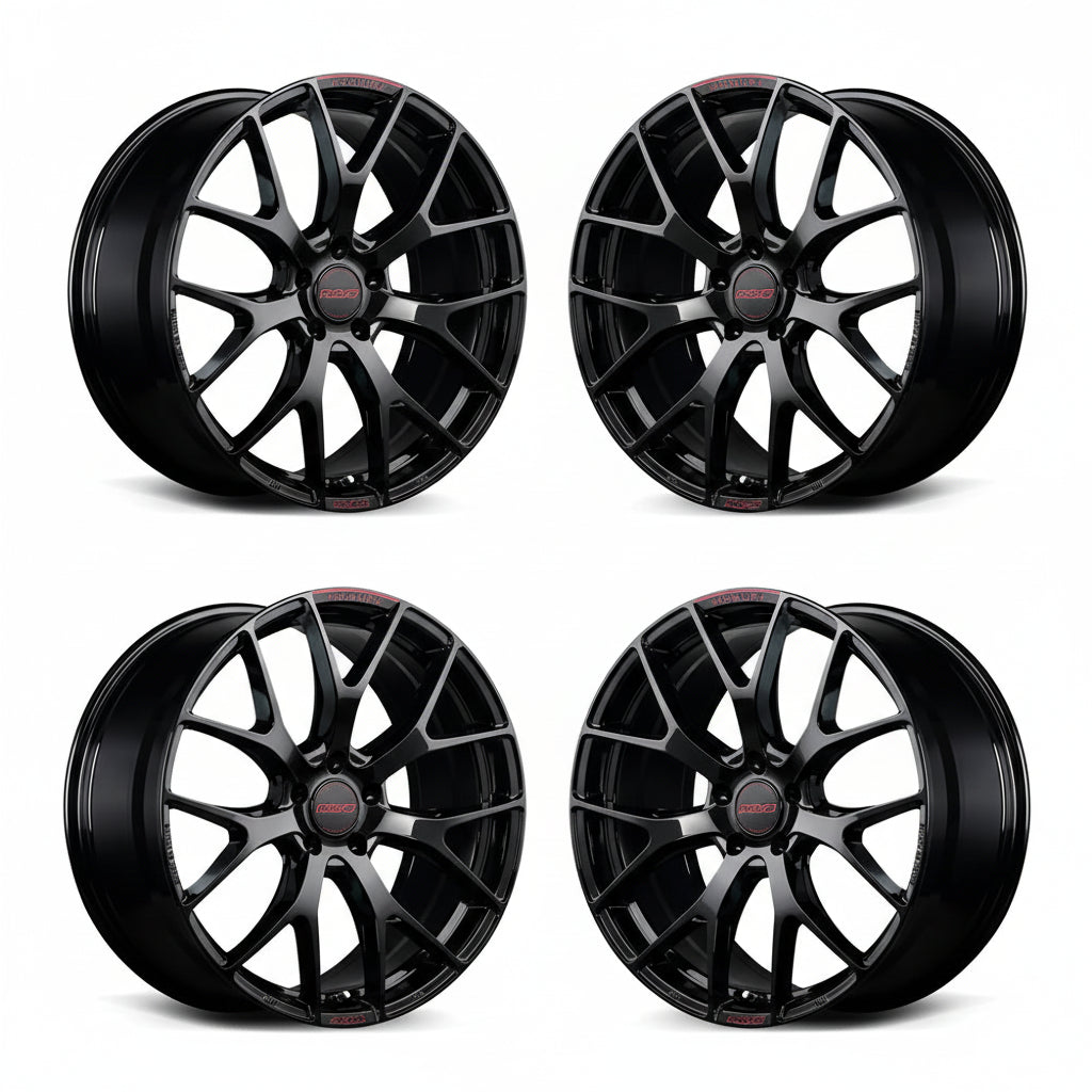 Rays | HOMURA 2X7FT SPEC-M Glossy Black/RAP | 5X120 | 20X8.5 +42 (Set)