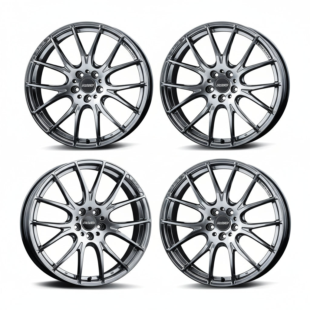 Rays | HOMURA 2X7 Grace Silver | 5X114.3 | 20X8.5 +38 (Set)