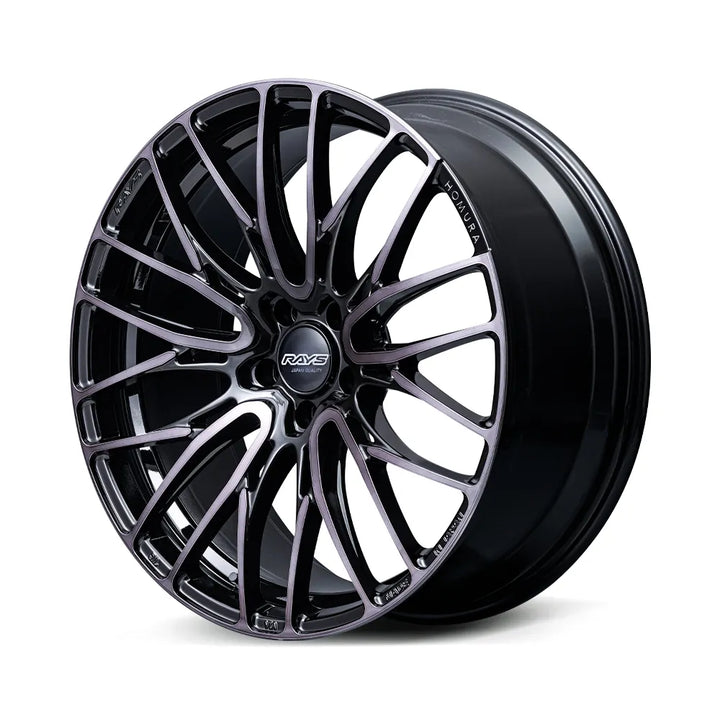 Rays | HOMURA 2X10BD BLACK CLEAR EDITION Glossy Black/Black Clear | 5X120 | 20X8.5 +45