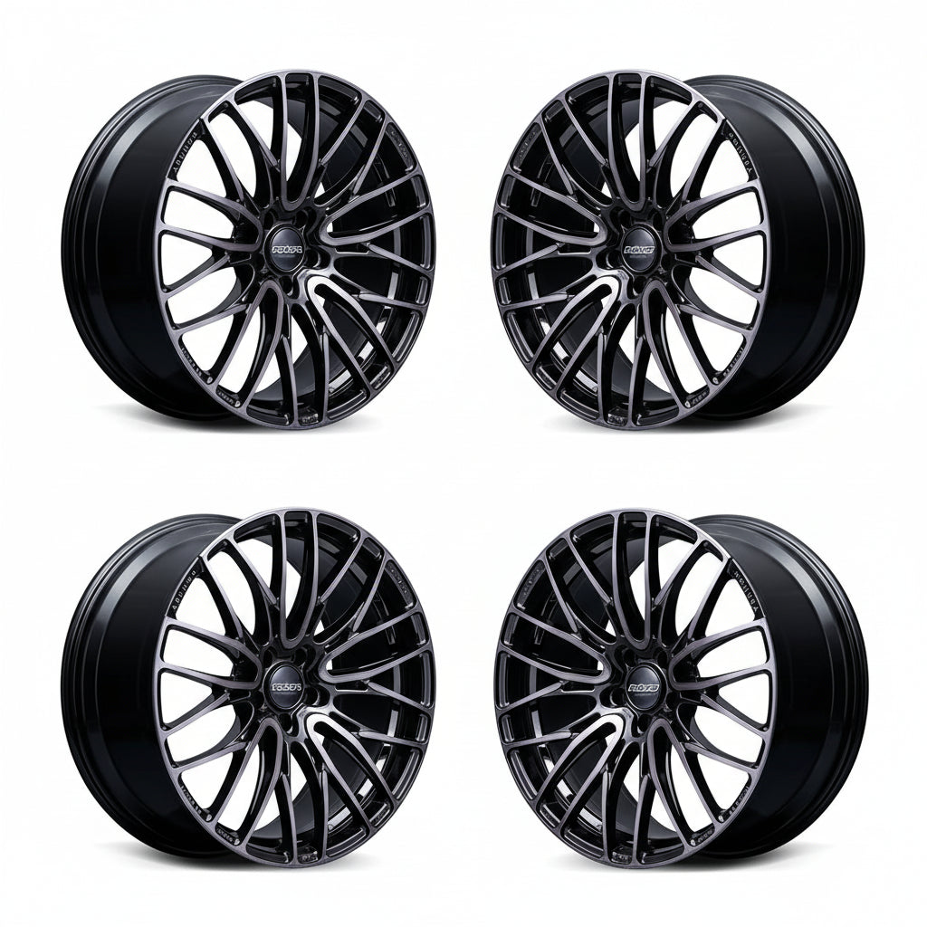Rays | HOMURA 2X10BD BLACK CLEAR EDITION Glossy Black/Black Clear | 5X114.3 | 20X8.5 +45 (Set)