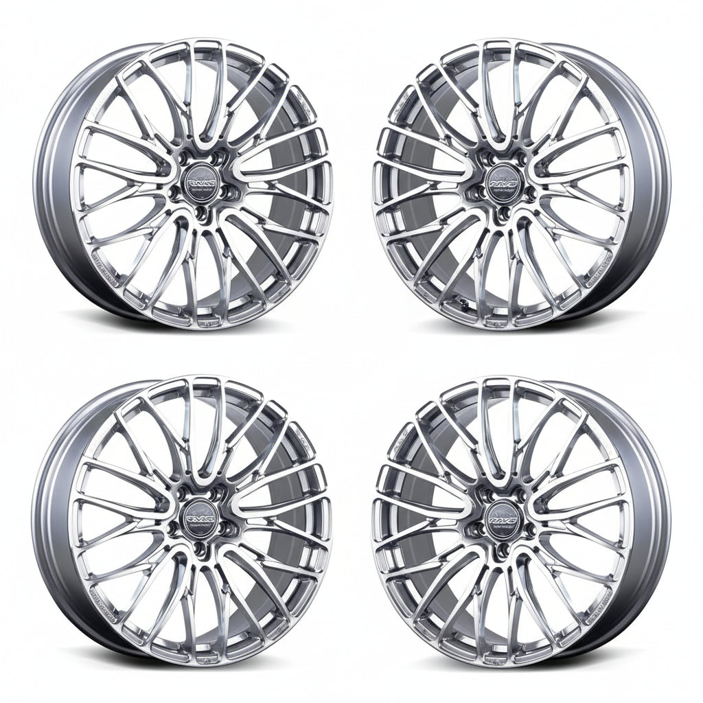 Rays | HOMURA 2X10BD DMC/Side Sunlight Silver | 5X120 | 19X8.0 +45 (Set)