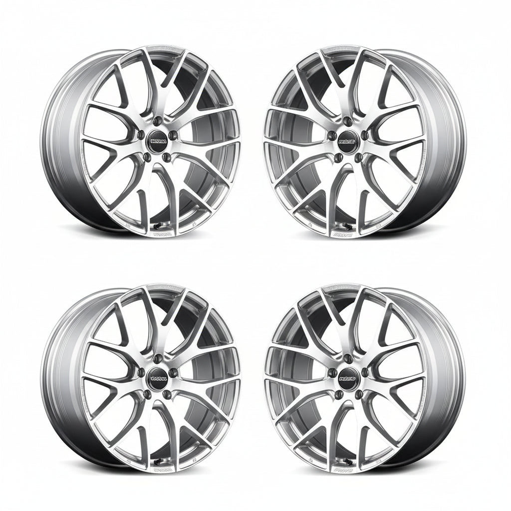 Rays | HOMURA 2X7FT Diamond Cut / Side Sunlight Silver | 5X120 | 20X8.5 +45 (Set)