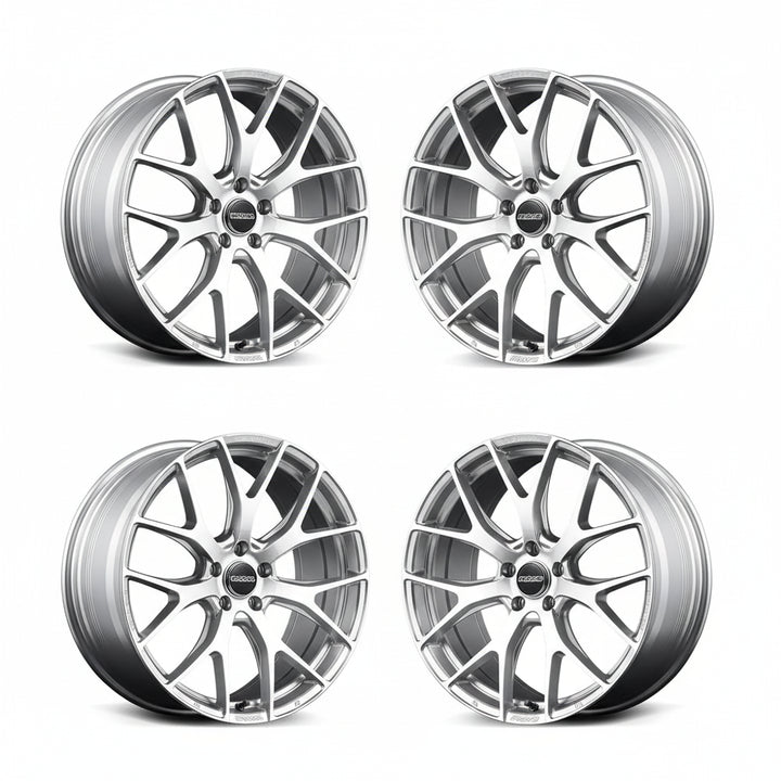 Rays | HOMURA 2X7FT Diamond Cut / Side Sunlight Silver | 5X120 | 20X8.5 +45 (Set)