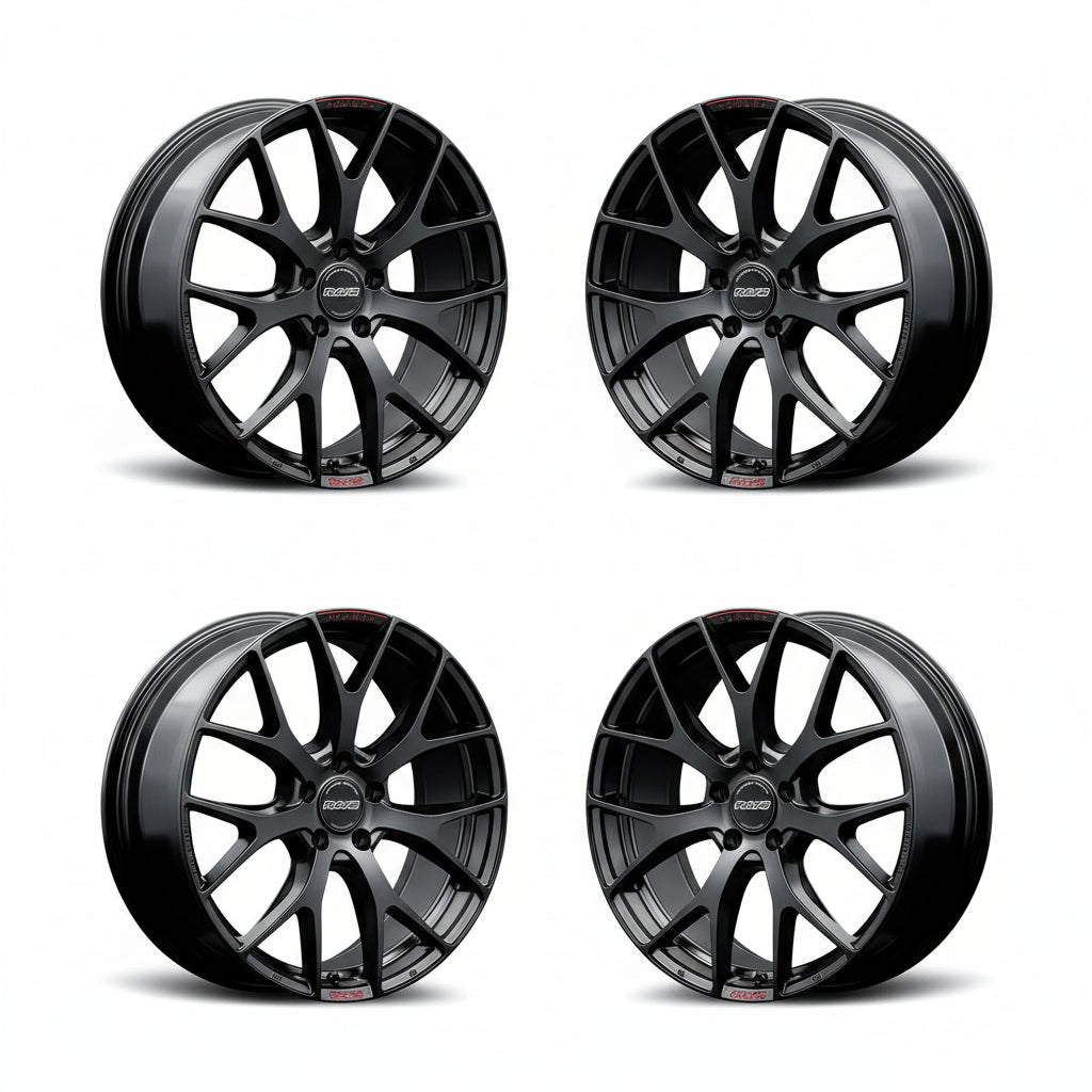 Rays | HOMURA 2X7FT SPORT EDITION Black/RAP | 5X120 | 20X8.5 +38 (Set)