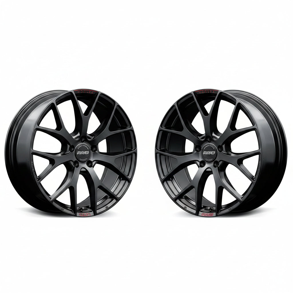 Rays | HOMURA 2X7FT SPORT EDITION Black/RAP | 5X114.3 | 19X8.5 +38 (Pair)