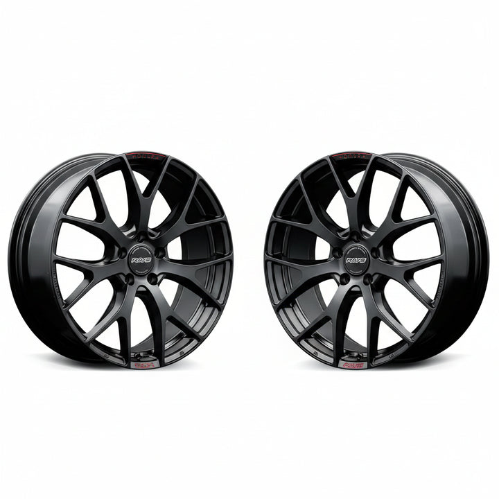 Rays | HOMURA 2X7FT SPORT EDITION Black/RAP | 5X114.3 | 19X8.5 +38 (Pair)