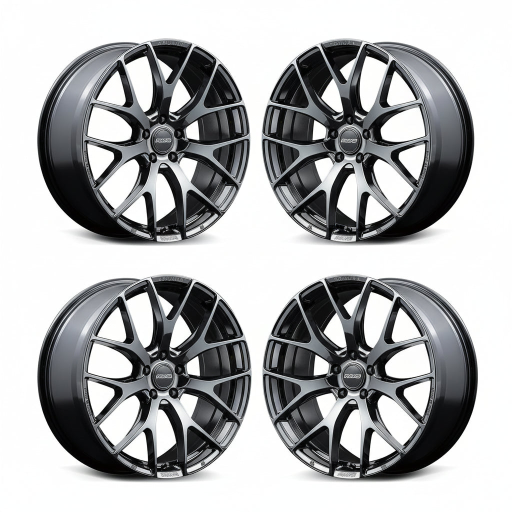 Rays | HOMURA 2X7FT Black Chrome Coating | 5X120 | 20X8.5 +45 (Set)