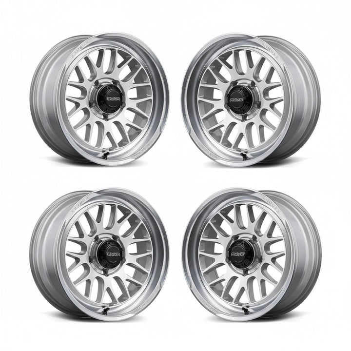 Rays | HOMURA 2X9L-RA Sunlight Silver / Rim DMC | 6X139.7 | 17X6.5 +38 (Set)