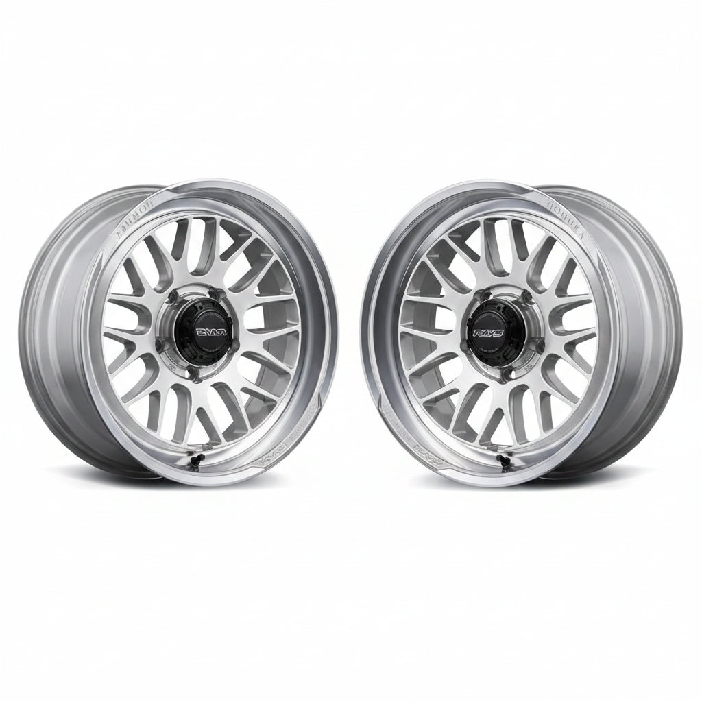 Rays | HOMURA 2X9L-RA Sunlight Silver / Rim DMC | 6X139.7 | 17X8.5 +0 (Pair)