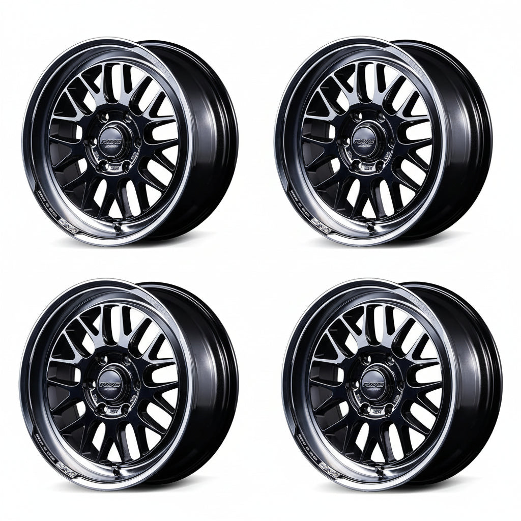Rays | HOMURA 2X9L-RA JET BLACK EDITION Black Chrome Coating / Rim DMC | 6X139.7 | 18X7.5 +38 (Set)