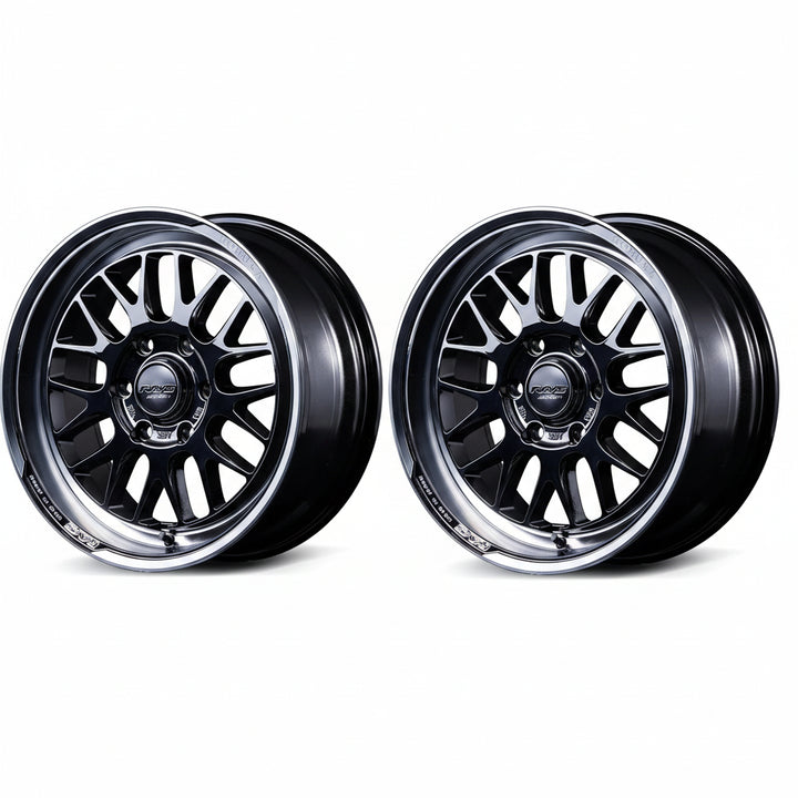 Rays | HOMURA 2X9L-RA JET BLACK EDITION Black Chrome Coating / Rim DMC | 6X139.7 | 18X7.5 +38 (Pair)
