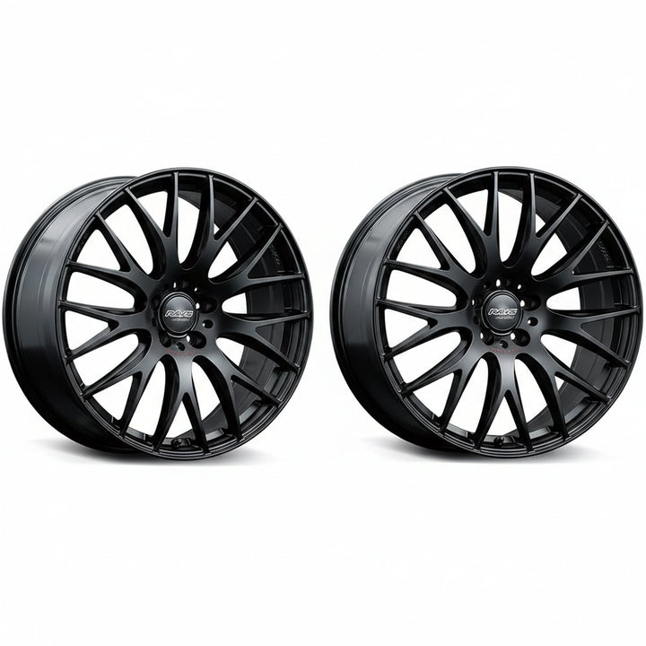 Rays | HOMURA 2X9PLUS SPORT EDITION Semigloss Black/RAP | 5X114.3 | 19X8.0 +44 (Pair)