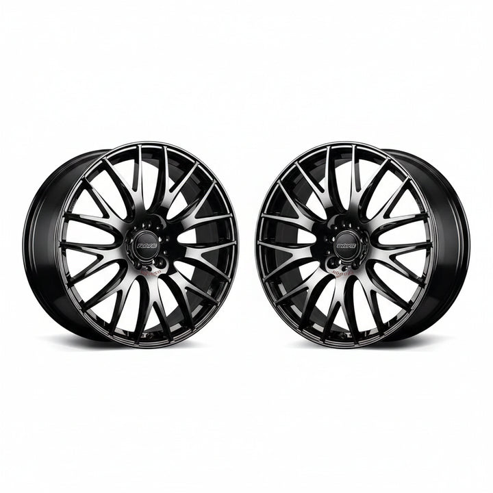 Rays | HOMURA 2X9Plus JET BLACK EDITION IV Black Chrome Coating/RAP | 5X100 | 18X8.0 +44 (Pair)