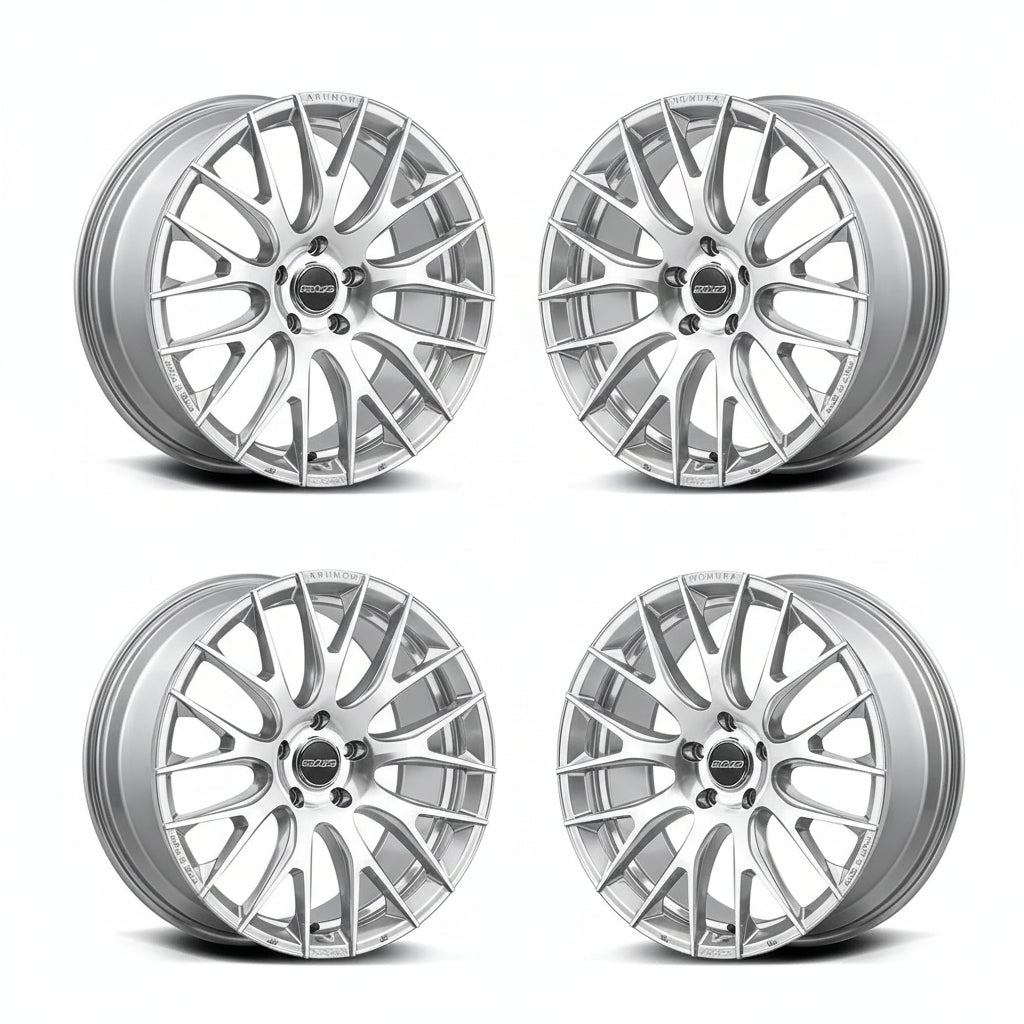 Rays | HOMURA 2X9R DMC/Side Sunlight Silver | 5X114.3 | 20X8.5 +38 (Set)