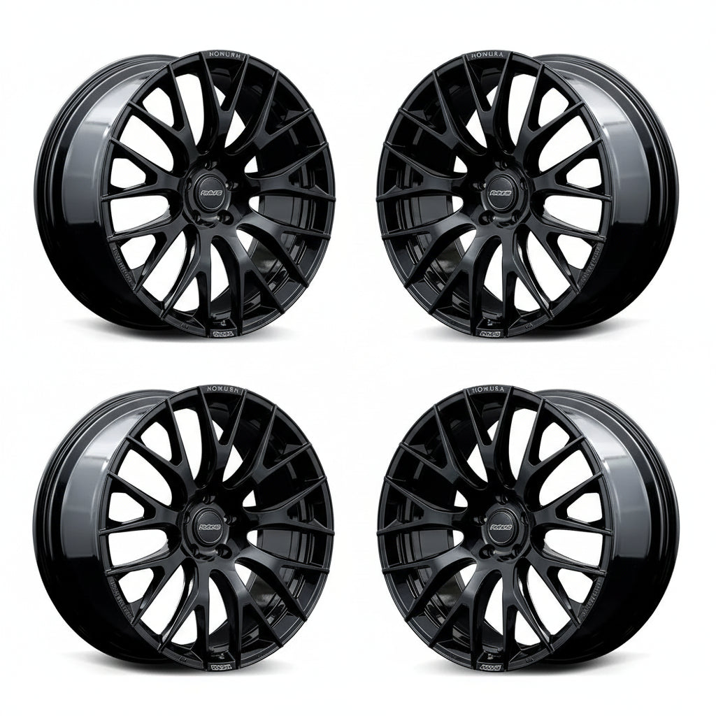 Rays | HOMURA 2X9R Glossy Black | 6X139.7 | 20X9.0 +55 (Set)