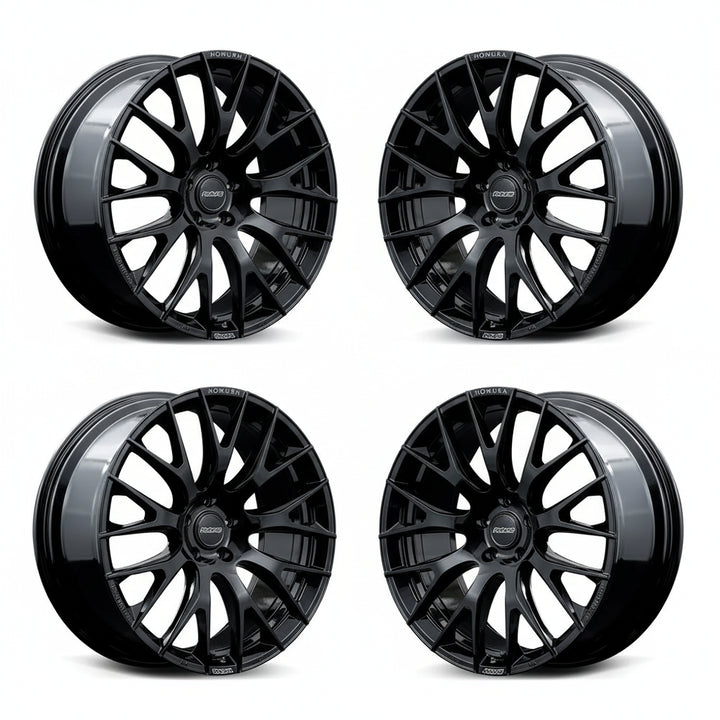 Rays | HOMURA 2X9R Glossy Black | 6X139.7 | 20X9.0 +55 (Set)