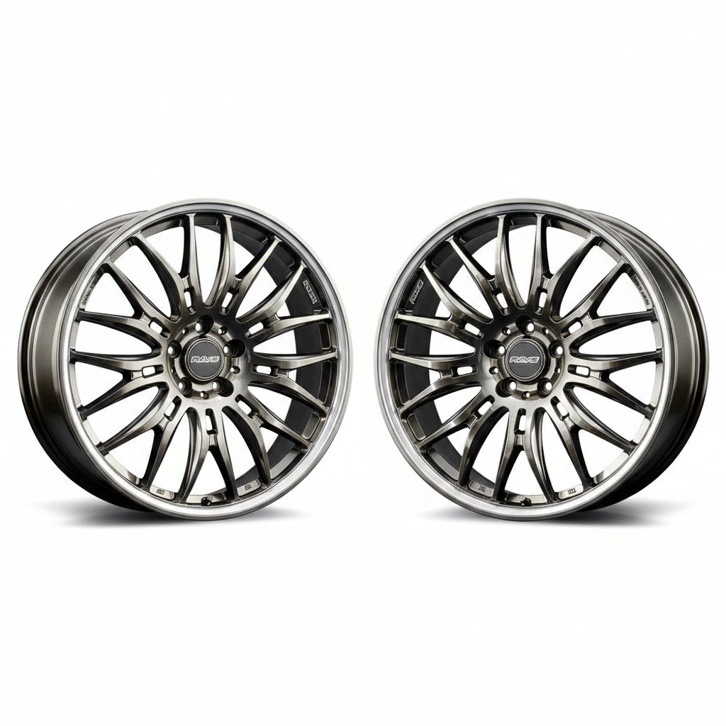 Rays | HOMURA 2X9BD Grace Gold/Rim DC | 5X120 | 20X8.5 +38 (Pair)