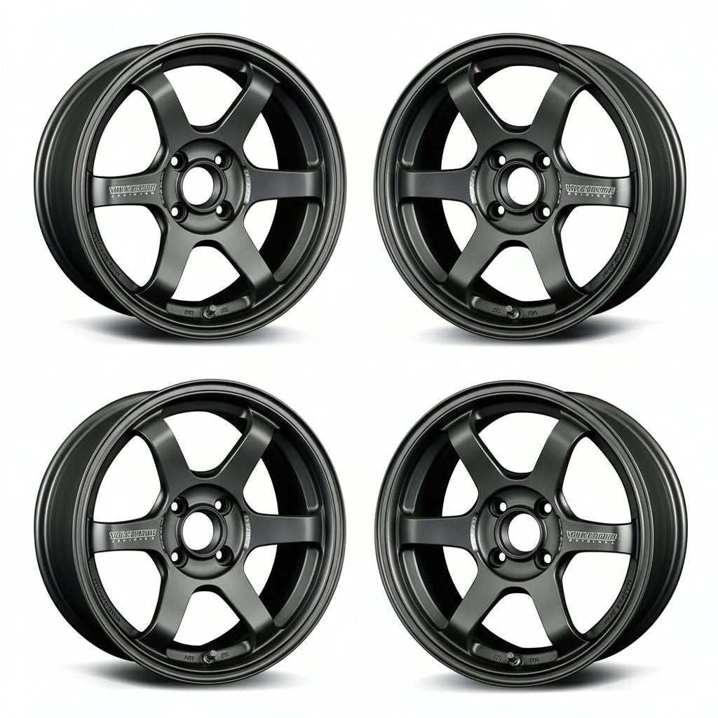 Rays | Volk TE37 Sonic Club Racer Matte Dark Gunmetal | 4X100| 15x7.0 +32 (Set)