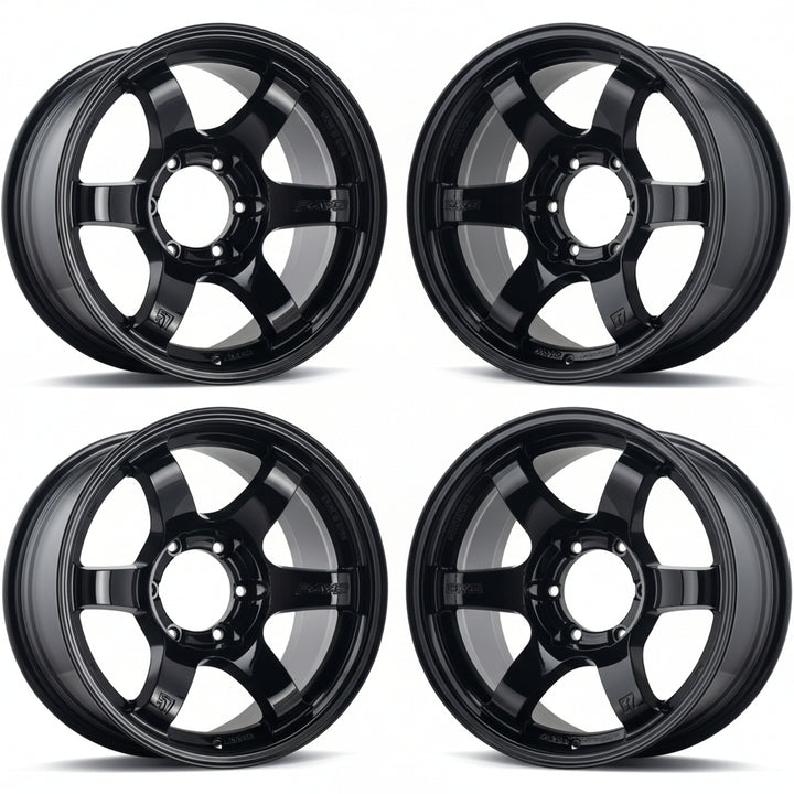 Rays | Gram Lights 57DR-X Glossy Black | 17x8.5 -10 | 6X139.7 (Set)