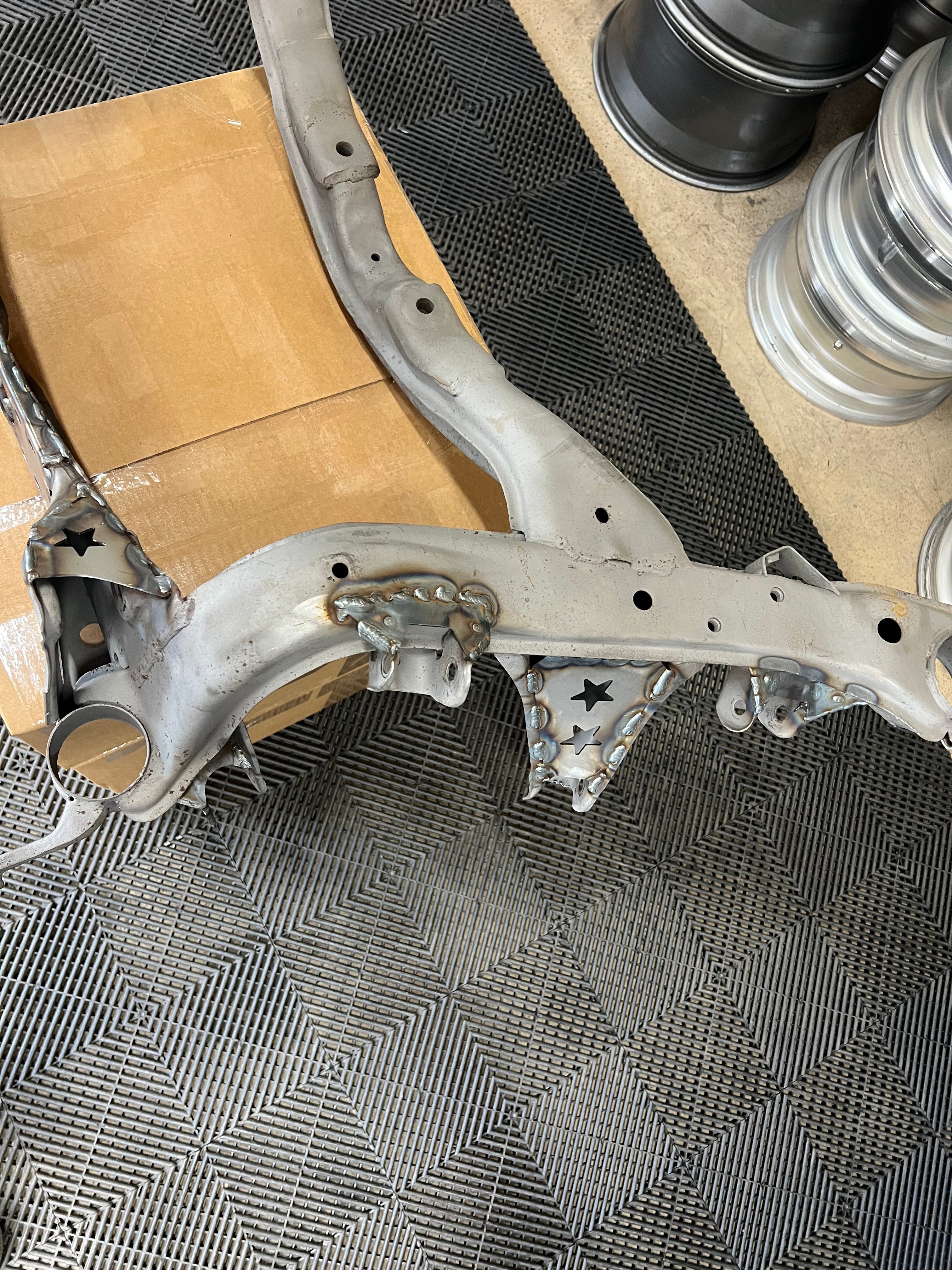 K FAB Weld In Subframe Reinforcement Kit For Nissan 240sx S13 R32