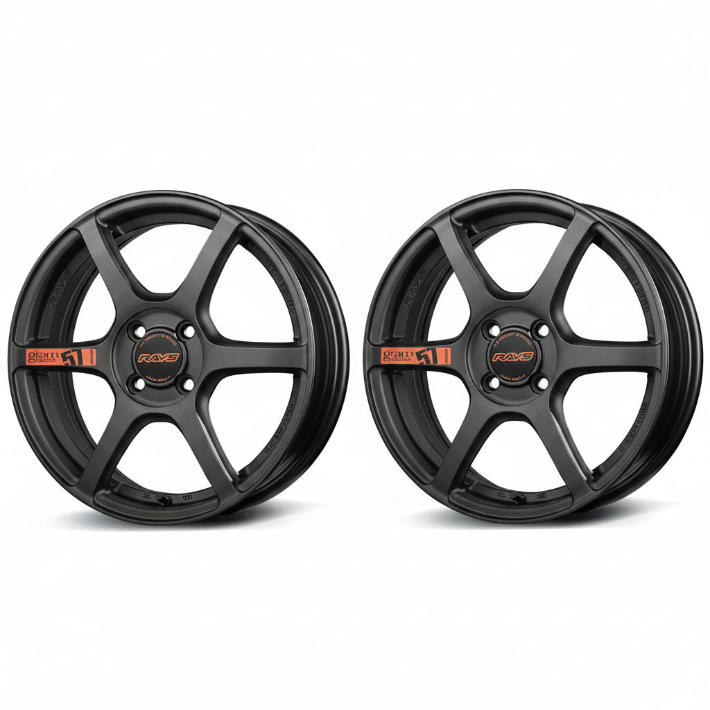 Rays | Gram Lights 57C6 SPEC D Matte Super Dark Gunmetal | 15X5.0 +43 | 4X100 (Pair)