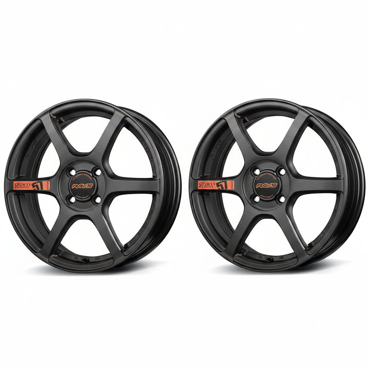 Rays | Gram Lights 57C6 SPEC D Matte Super Dark Gunmetal | 15X5.0 +43 | 4X100 (Pair)
