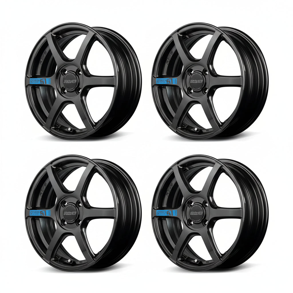 Rays | Gram Lights 57C6 SPEC M Super Dark Gunmetal | 15X5.0 +43 | 4X100 (Set)