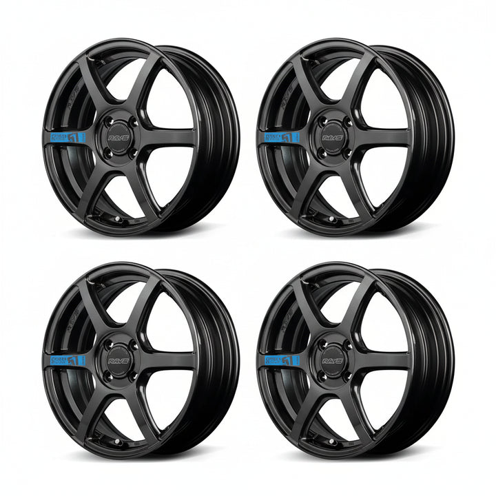 Rays | Gram Lights 57C6 SPEC M Super Dark Gunmetal | 15X5.0 +43 | 4X100 (Set)