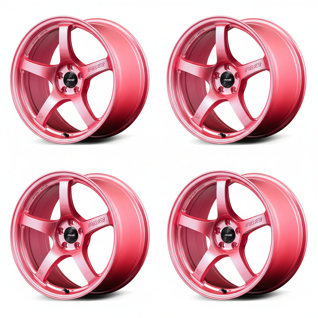 Rays | Gram Lights 57CR Sakura Pink | 18X8.5 +45 | 5X100 (Set)