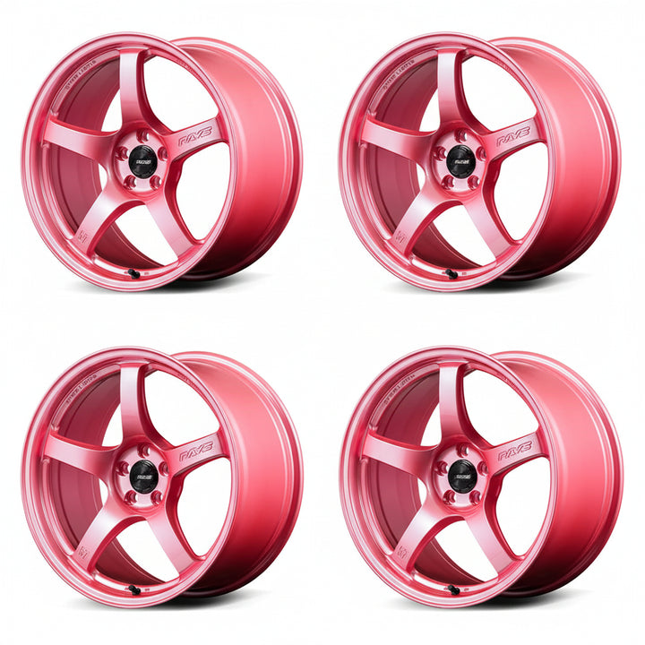 Rays | Gram Lights 57CR Sakura Pink | 18X8.5 +45 | 5X100 (Set)