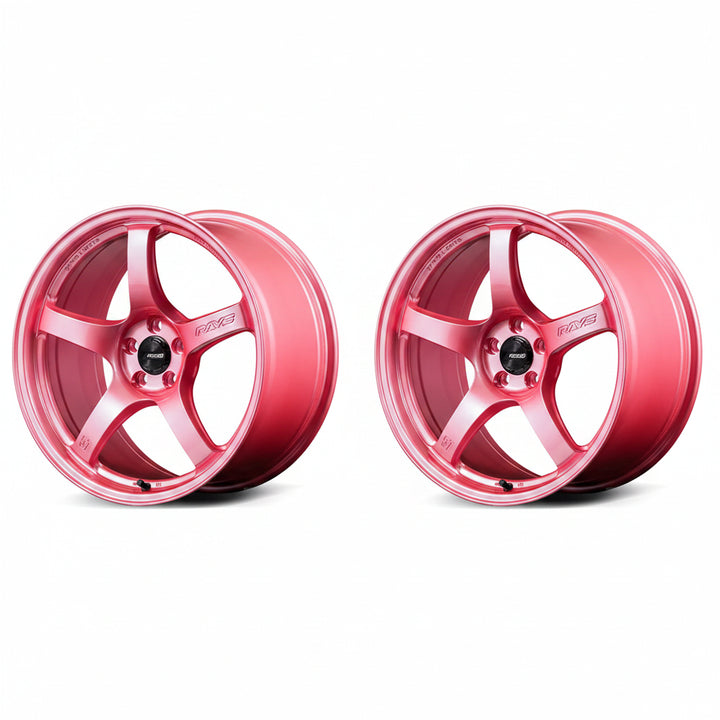 Rays | Gram Lights 57CR Sakura Pink | 18X9.5 +12 | 5X120 (Pair)