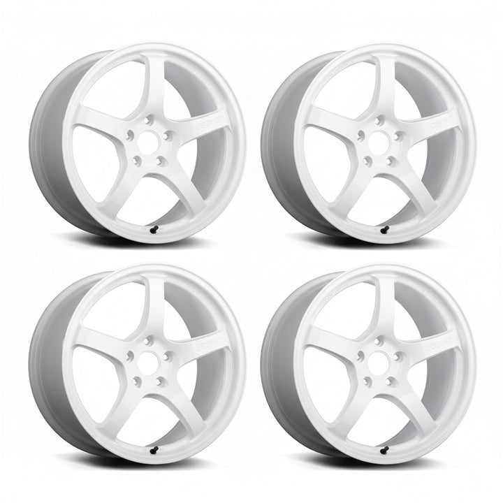 Rays | Gram Lights 57CR White | 17X7.0 +47 | 5X114.3 (Set)