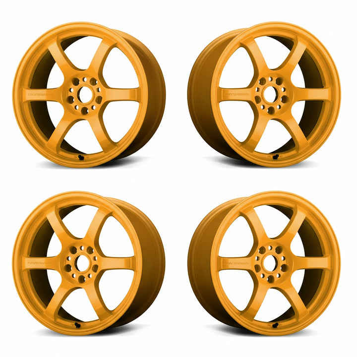 Rays | Gram Lights 57DR Mach Yellow | 15X8.0 +35 | 4X100 (Set)