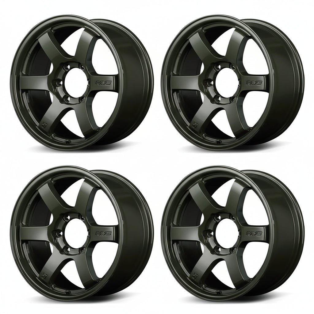 Rays | Gram Lights 57DR-X Jungle Green | 18X9.0 +0 | 6X139.7 (Set)