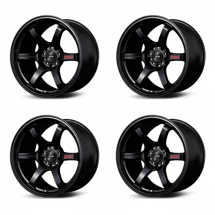 Rays | Gram Lights 57DR Semigloss Black | 15X8.0 +35 | 4X100 (Set)