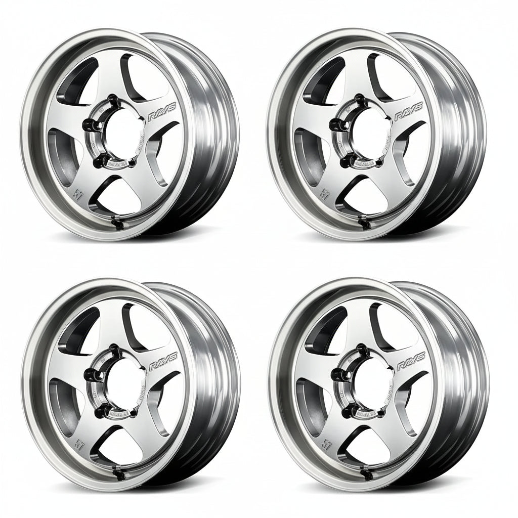 Rays | Gram Lights 57FR-X Sunlight Silver/Rim DC | 16x6.0 +05 | 5X139.7 (Set)