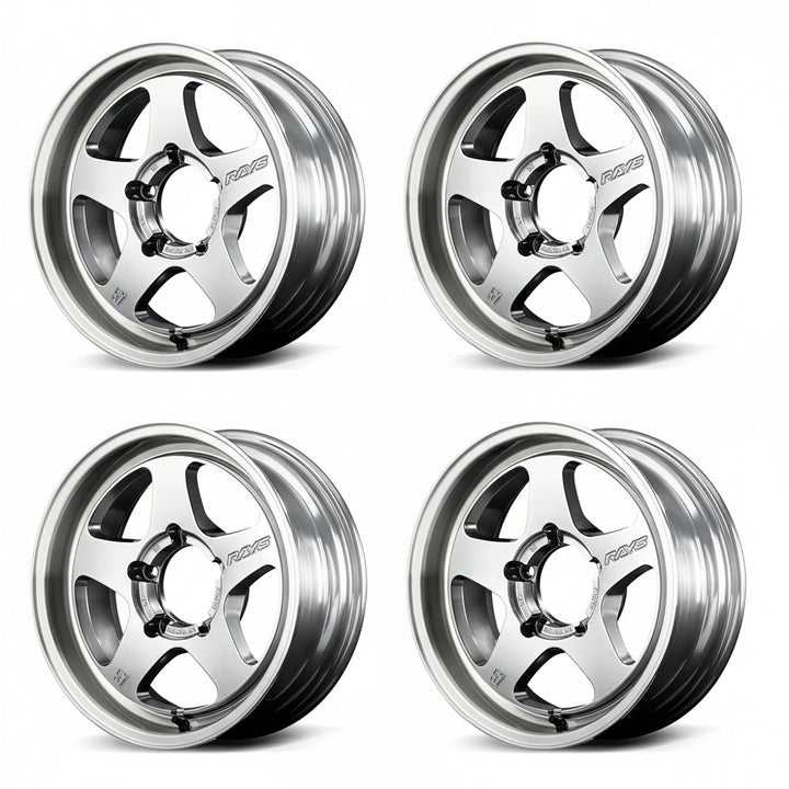 Rays | Gram Lights 57FR-X Sunlight Silver/Rim DC | 16x6.0 +05 | 5X139.7 (Set)